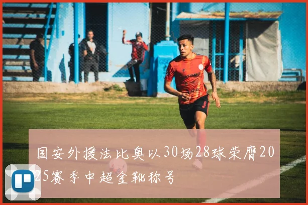 国安外援法比奥以30场28球荣膺2025赛季中超金靴称号