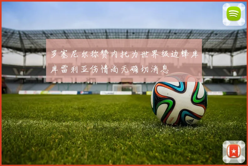 罗塞尼尔称赞内托为世界级边锋库库雷利亚伤情尚无确切消息